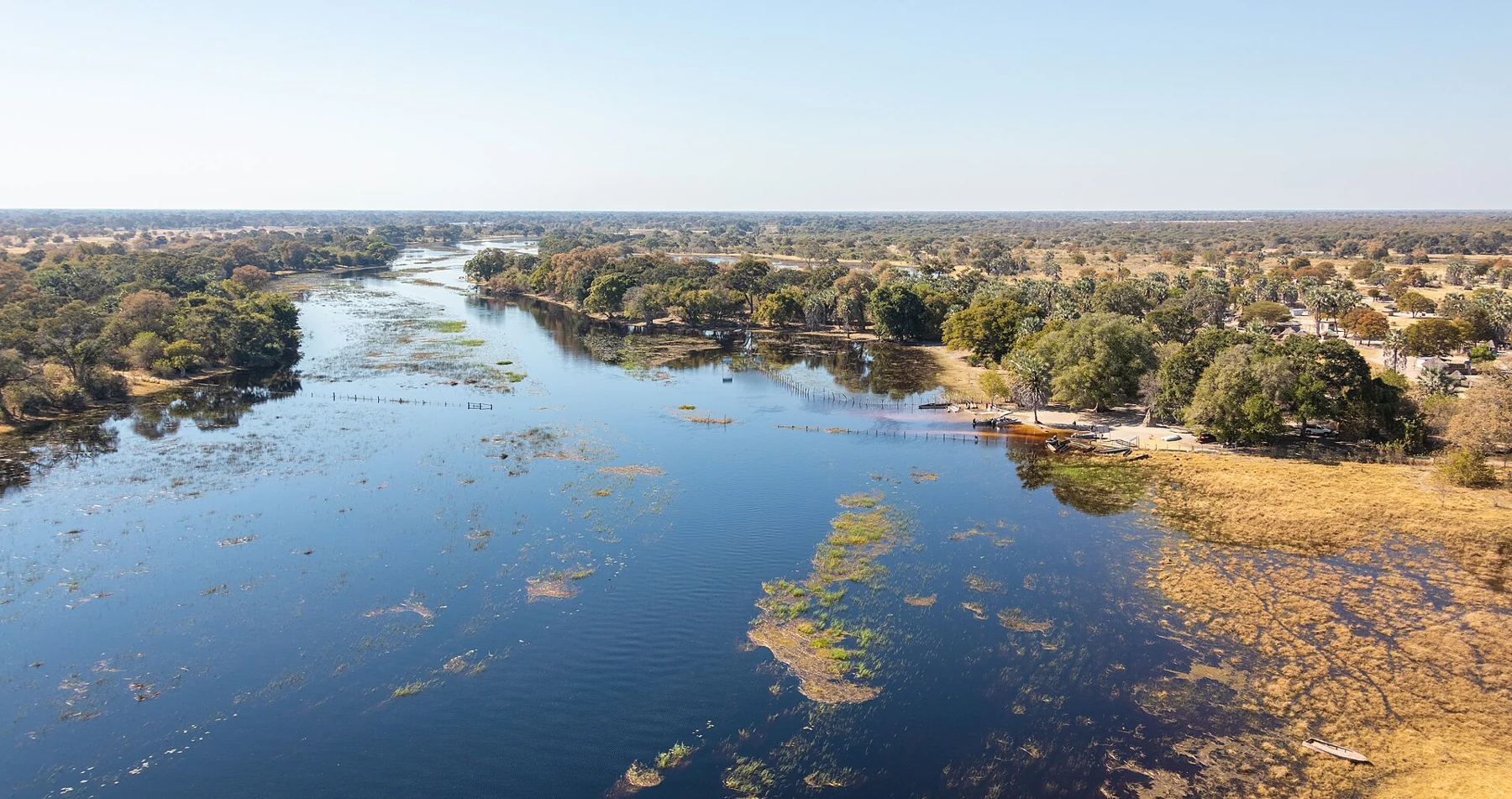 Channels and wooded margins, Okavango Delta, August 2018